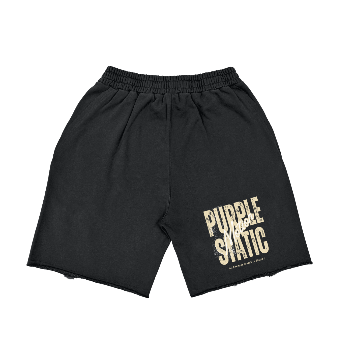 Purple Static Vintage Washed Tiger Stripes "Classic"  Short Pants