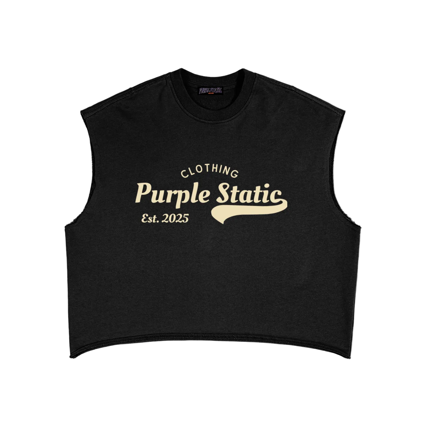 Purple Static "Classic" French Terry Boxy  Top
