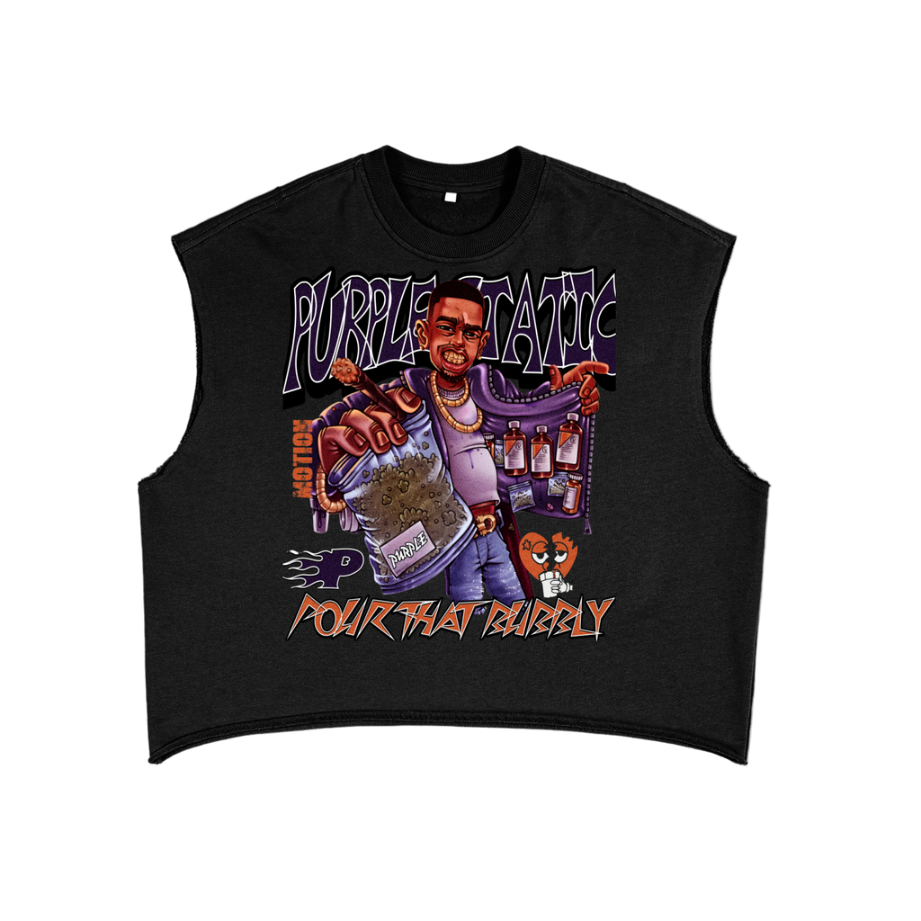 "Dealer Pour That Bubbly" French Terry Boxy Tank Top