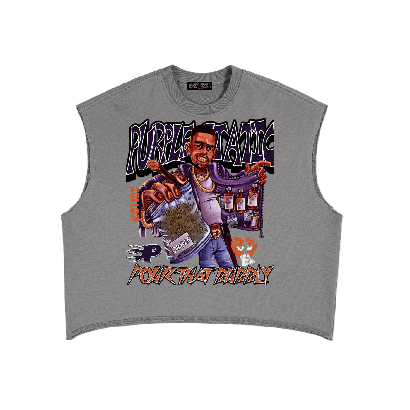 "Dealer Pour That Bubbly" French Terry Boxy Tank Top