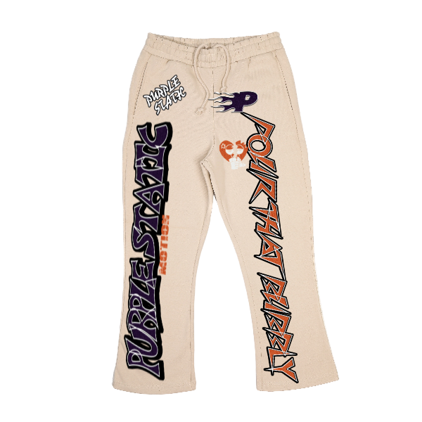 "Pour That Bubbly " LA Flare Sweatpants