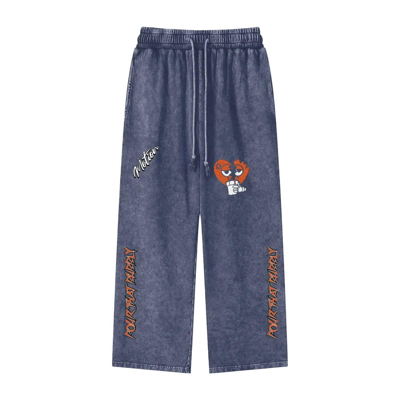 Snow Washed Straight Leg Pants “Pour That Bubbly”