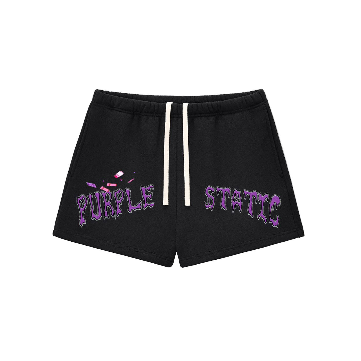 "Pour That Bubbly" Essential Fleece Drawstring Sweatshorts
