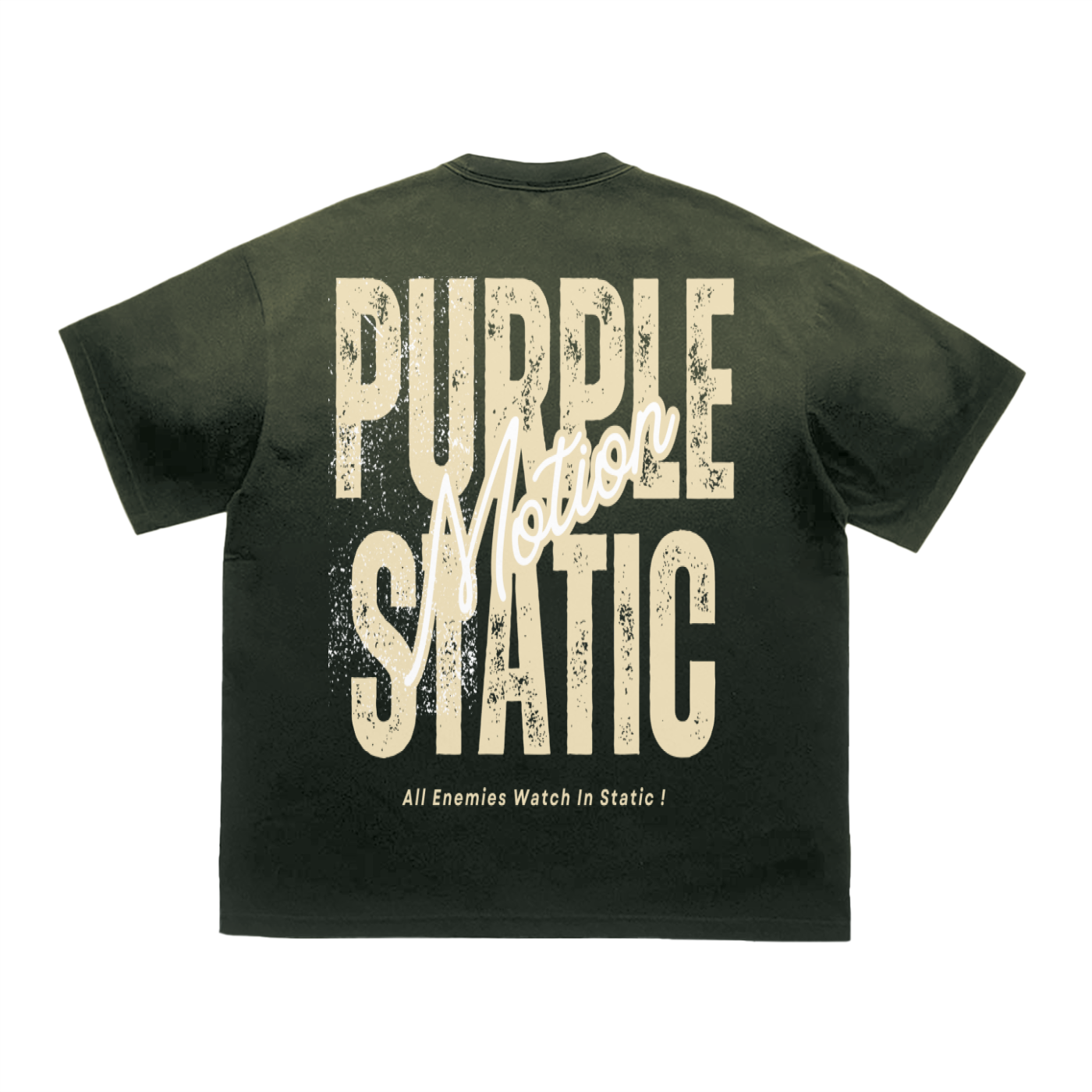 "Classic" Tiger Stripe Gradient Washed T-Shirt