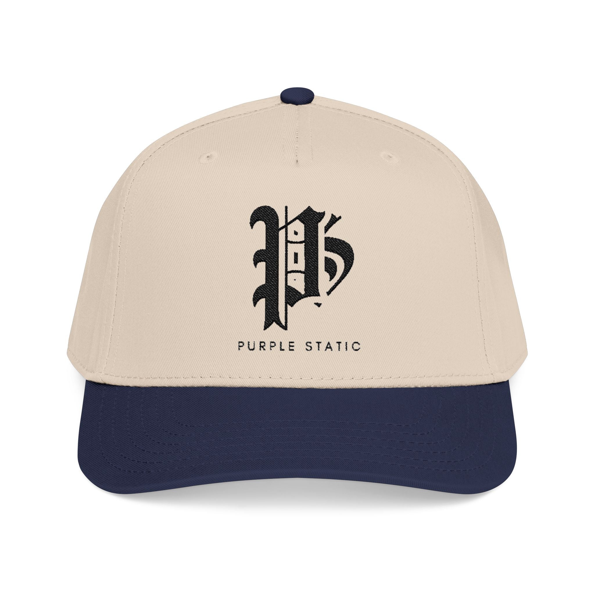 'P' Embroidered Baseball Cap – Purple Static Logo