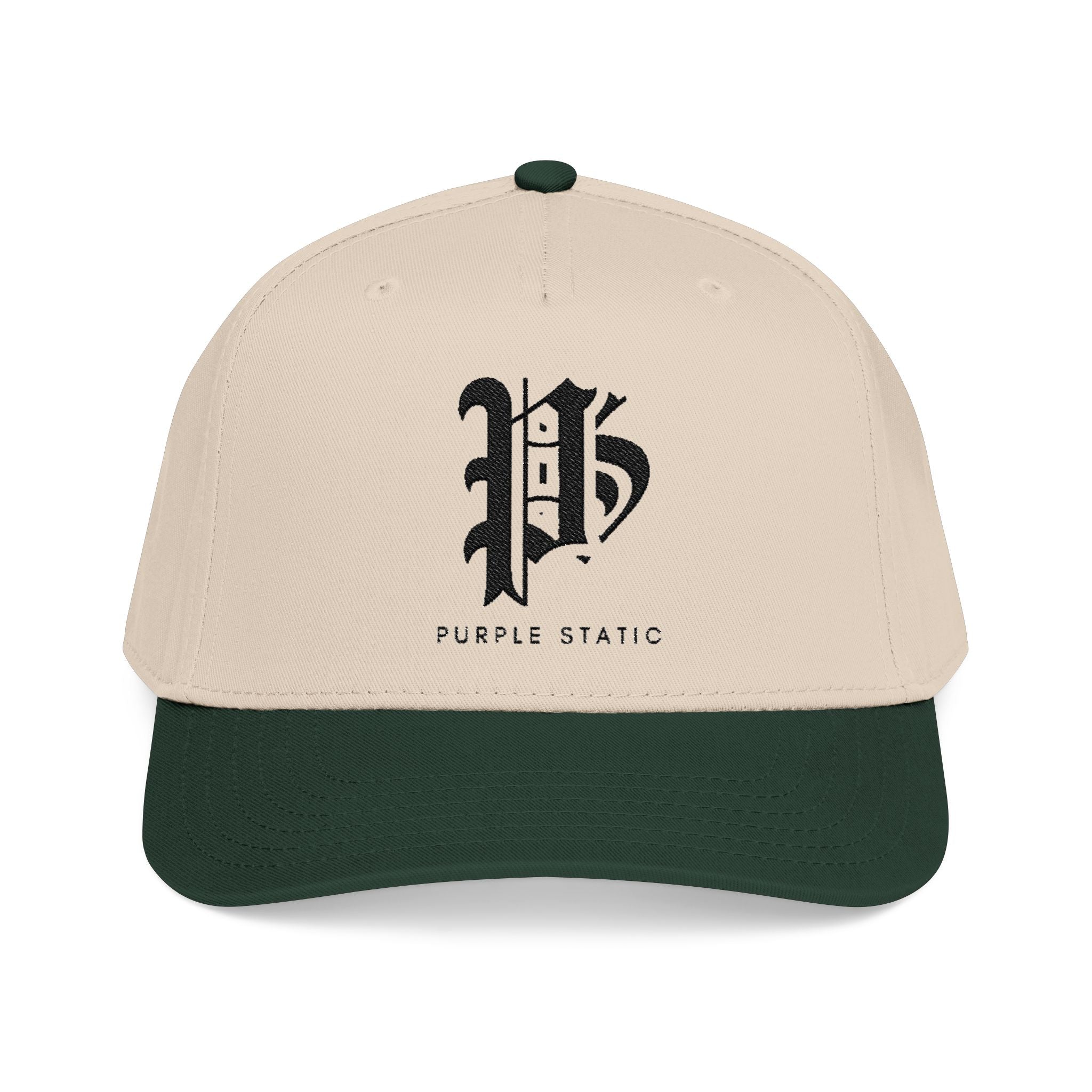 'P' Embroidered Baseball Cap – Purple Static Logo