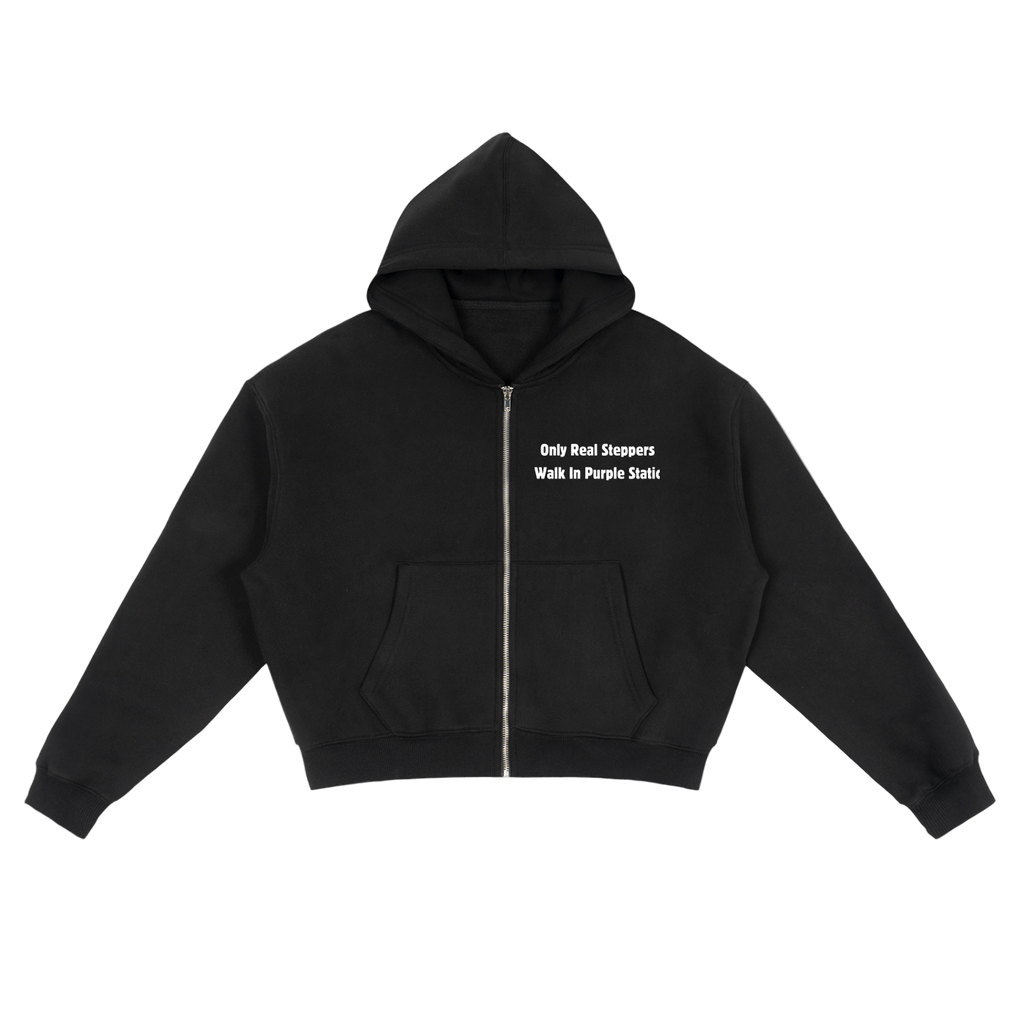 "Classic" Zip-Up Boxy Hoodie