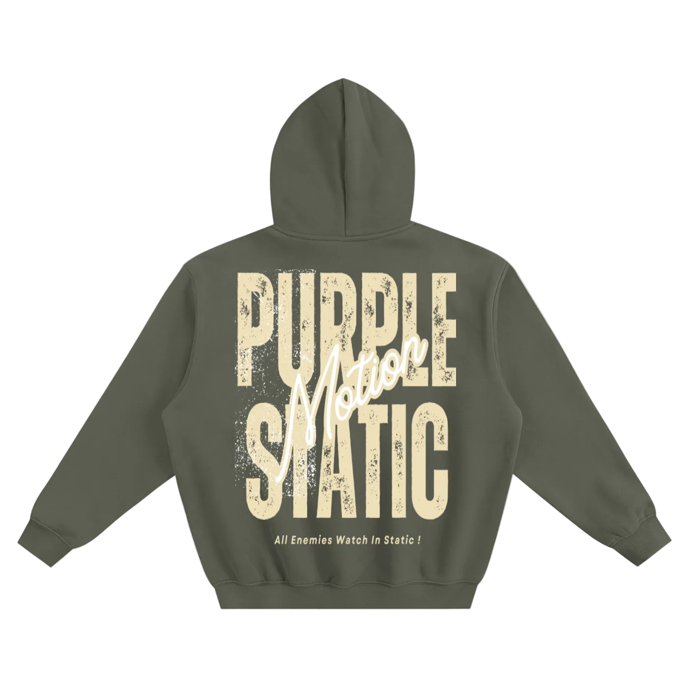Purple Static "Classic" Boxy Hoodie