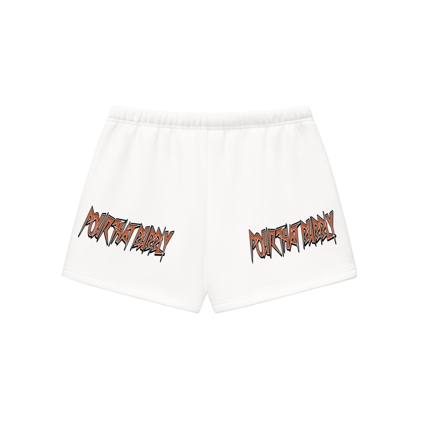 Womans "Pour That Bubbly" Essential Fleece Drawstring Sweatshorts