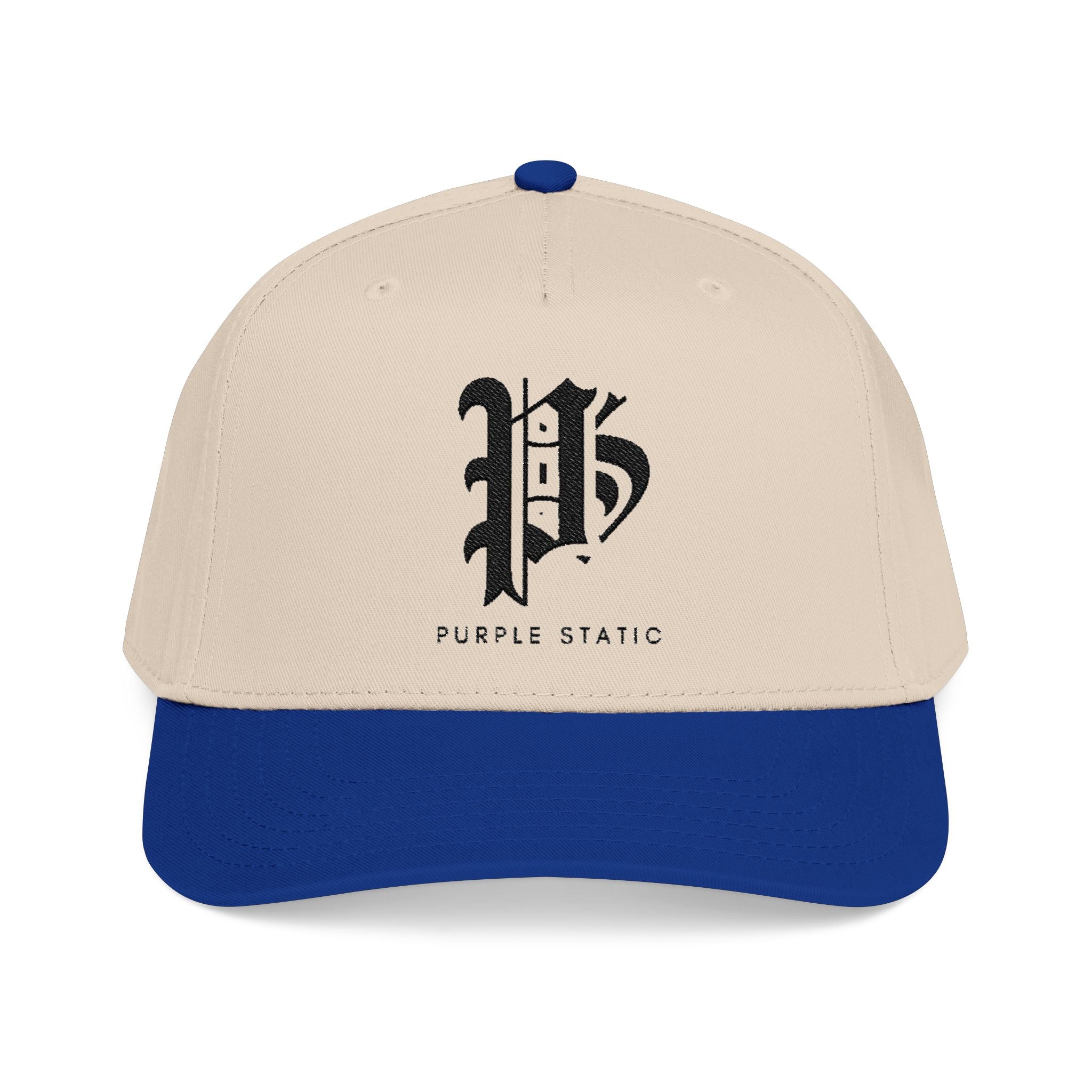 'P' Embroidered Baseball Cap – Purple Static Logo