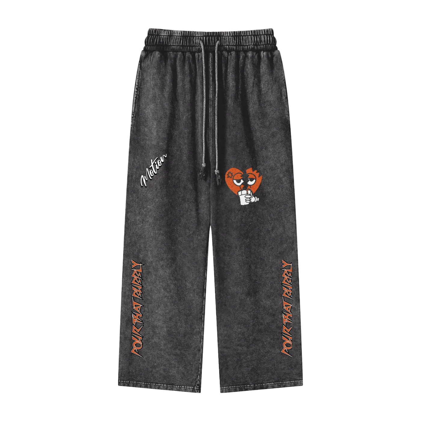 Snow Washed Straight Leg Pants “Pour That Bubbly”