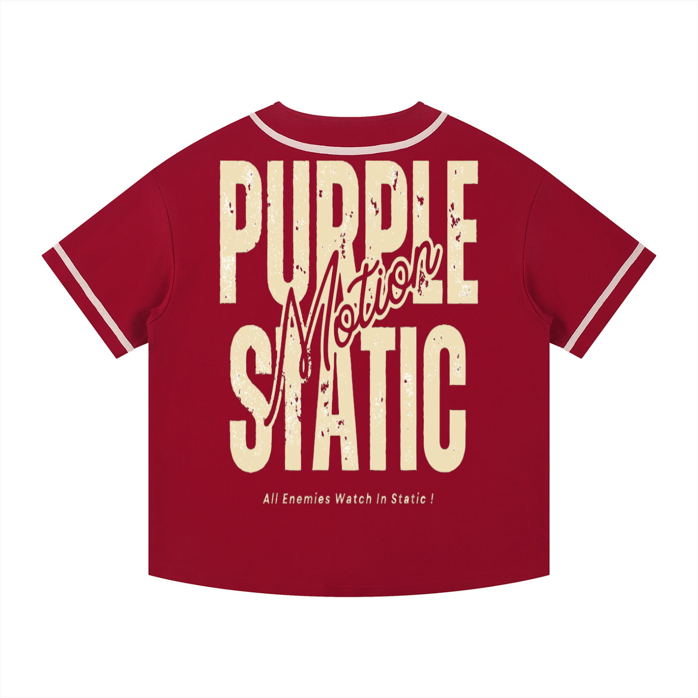 Purple Static "Classic" Piped Button-Up Jersey