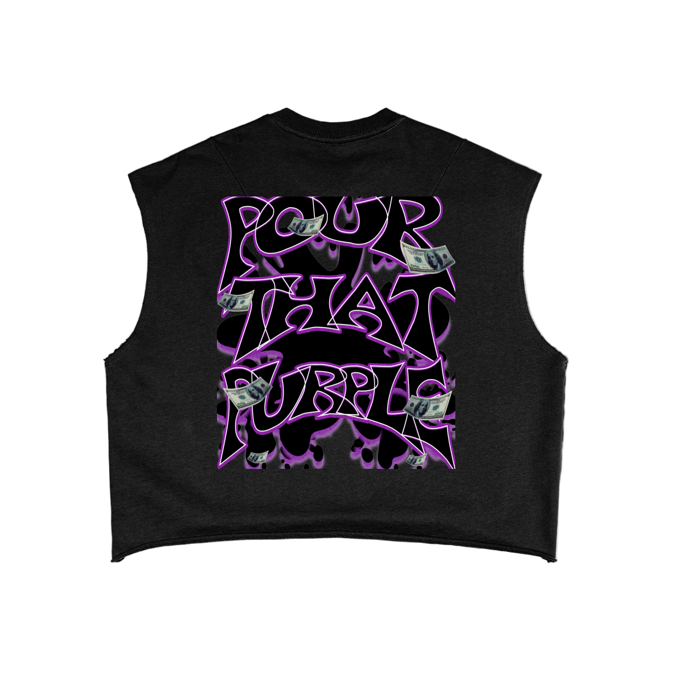 "Dealer Pour That Bubbly" French Terry Boxy Tank Top