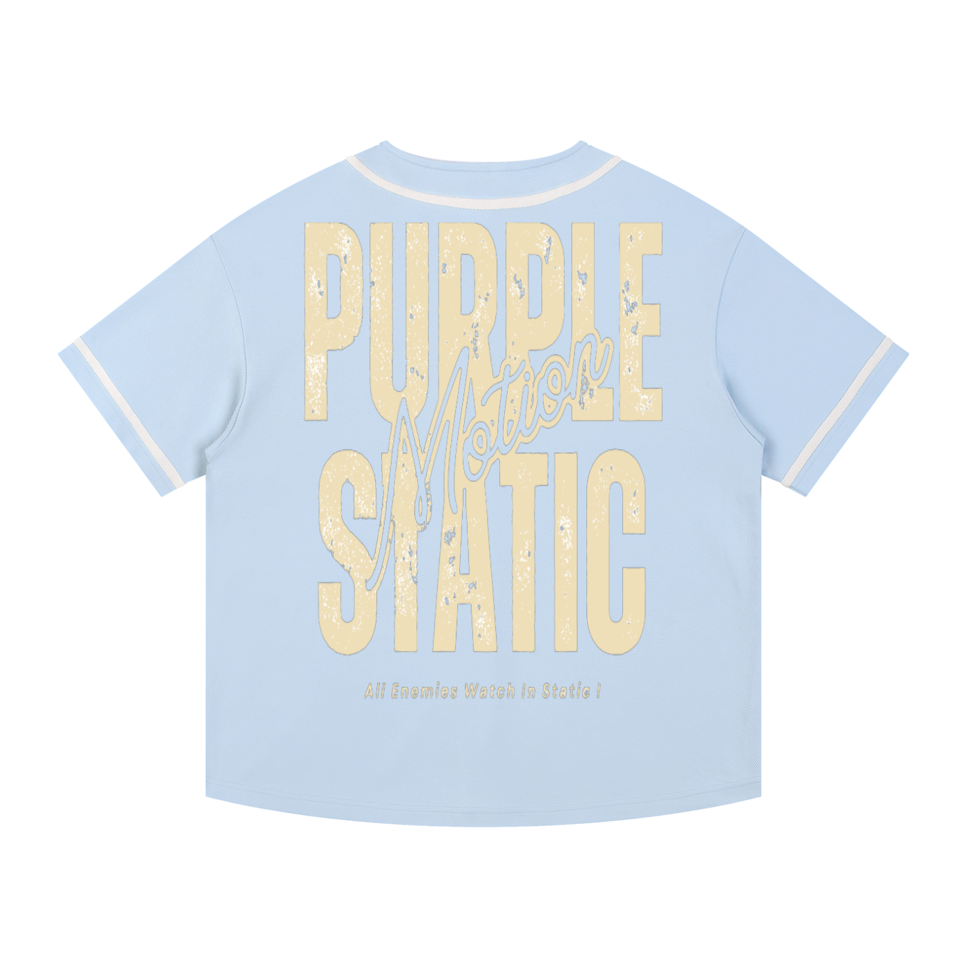 Purple Static "Classic" Piped Button-Up Jersey