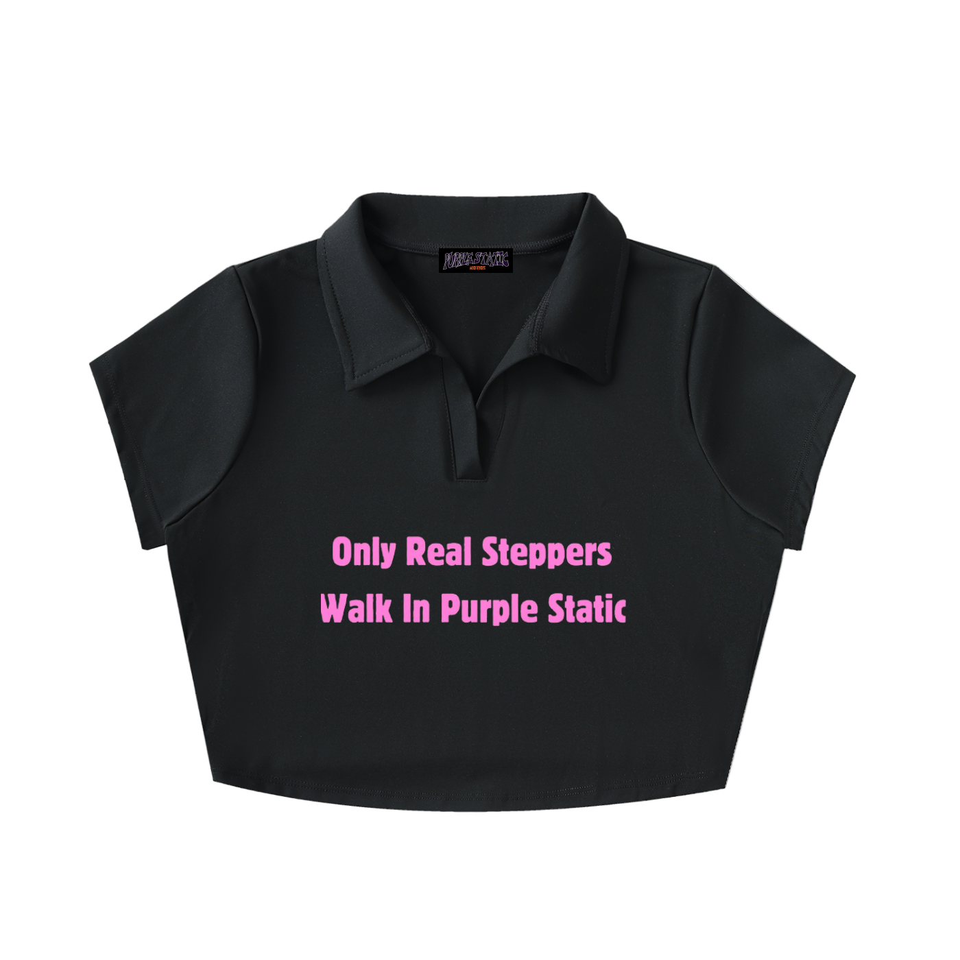 Woman "Classic" V-Neck Crop Top