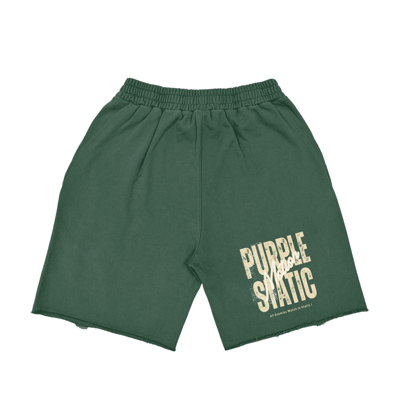 Purple Static Vintage Washed Tiger Stripes "Classic"  Short Pants