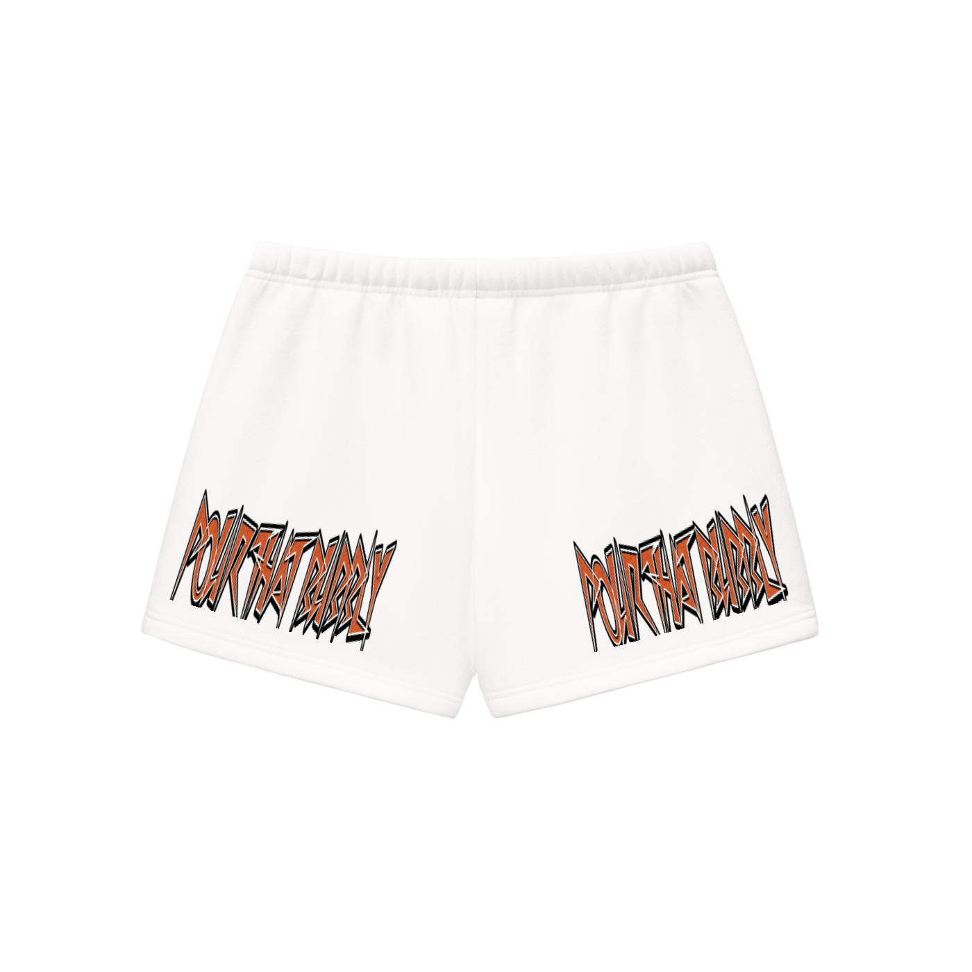 "Pour That Bubbly" Essential Fleece Drawstring Sweatshorts