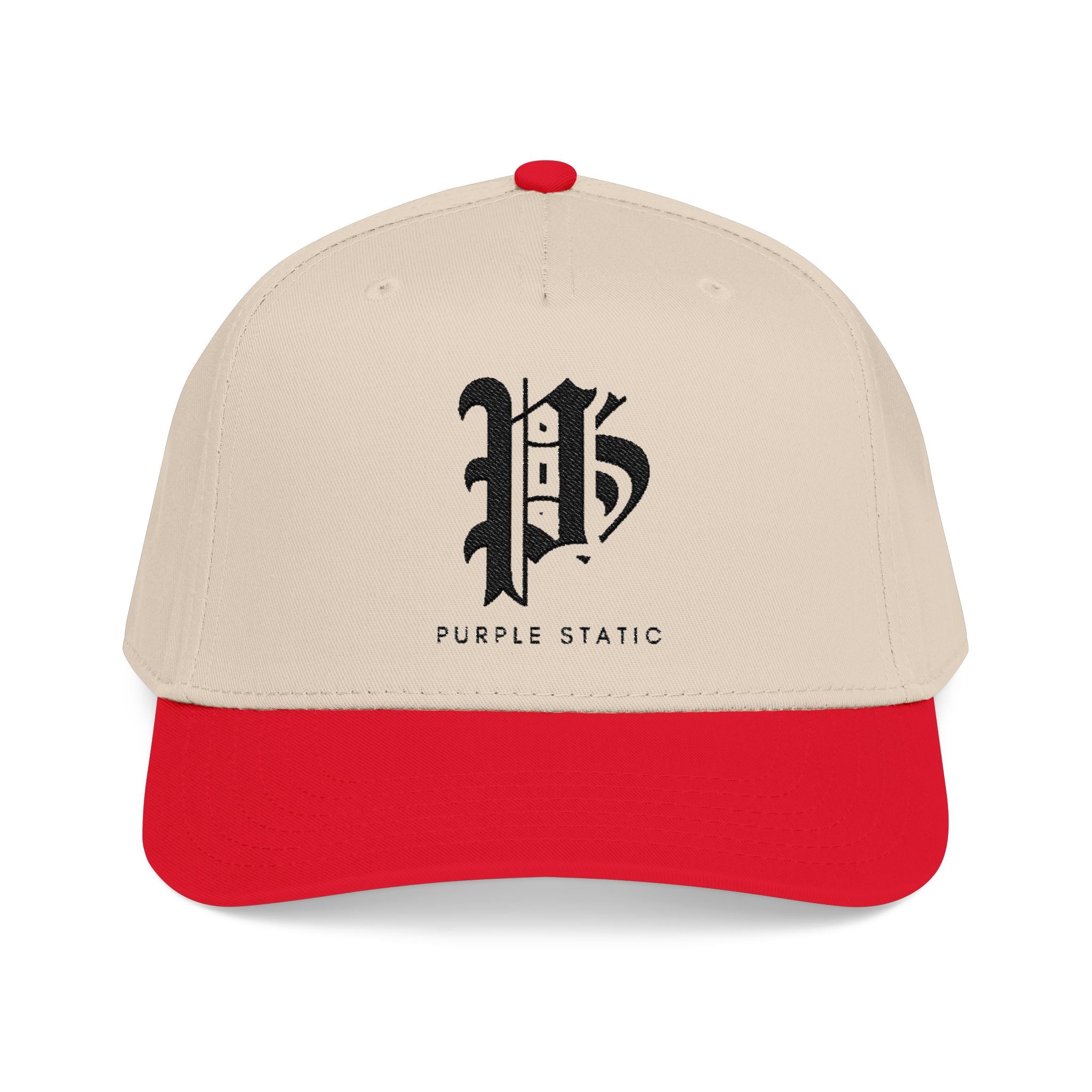 'P' Embroidered Baseball Cap – Purple Static Logo