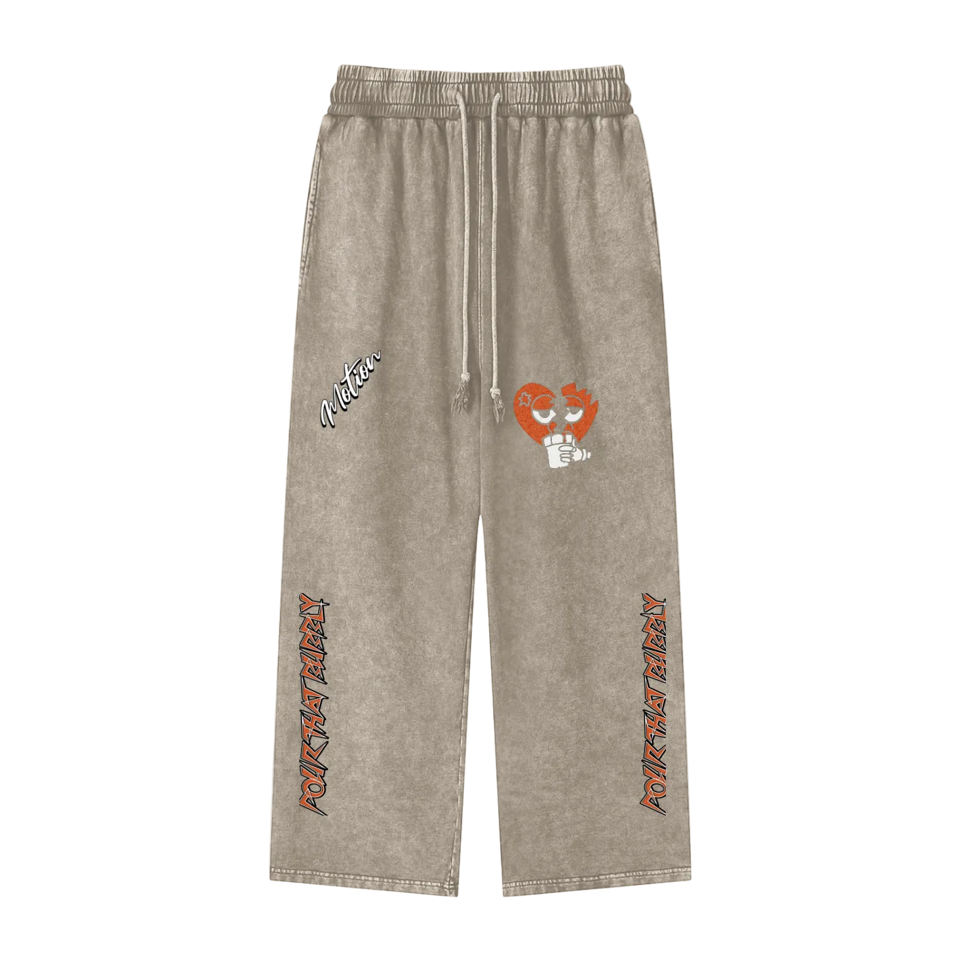 Snow Washed Straight Leg Pants “Pour That Bubbly”