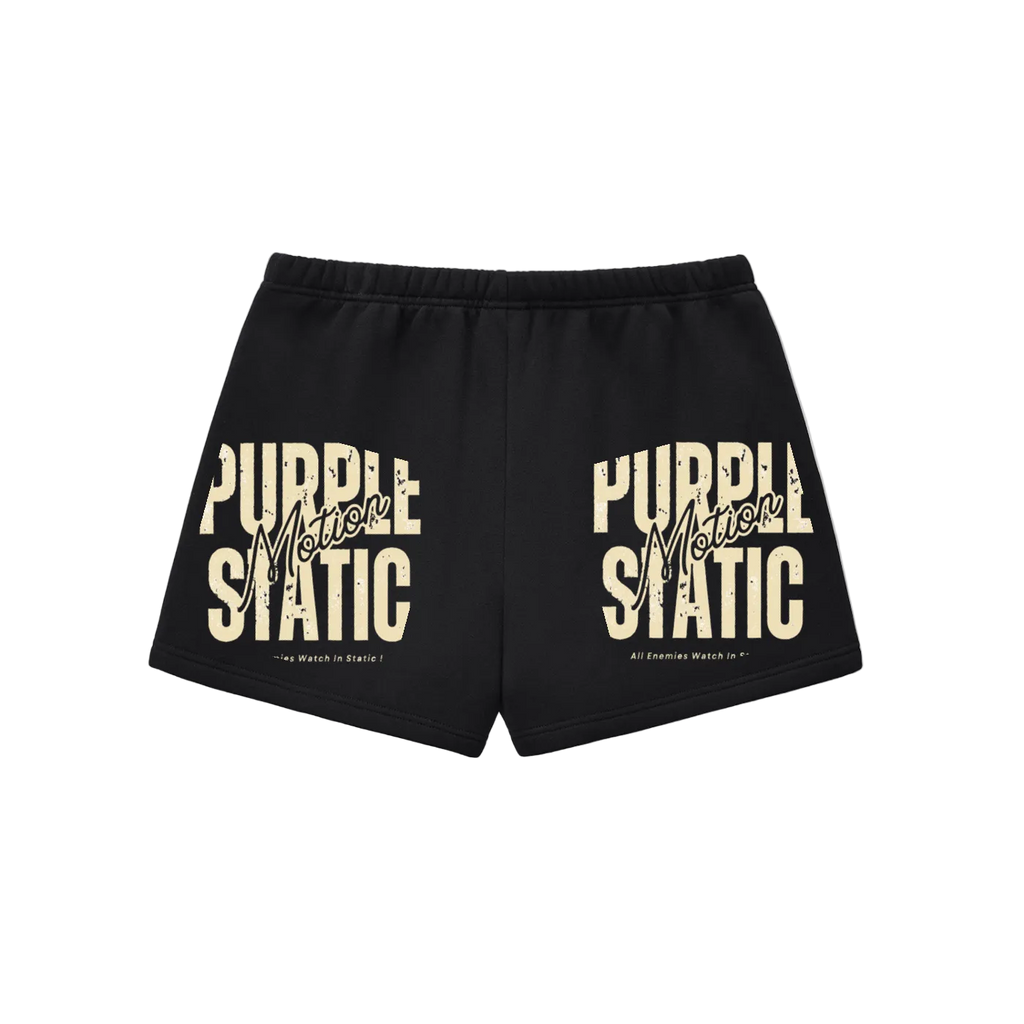 Woman Purple Static "Classic"  Sweatshorts
