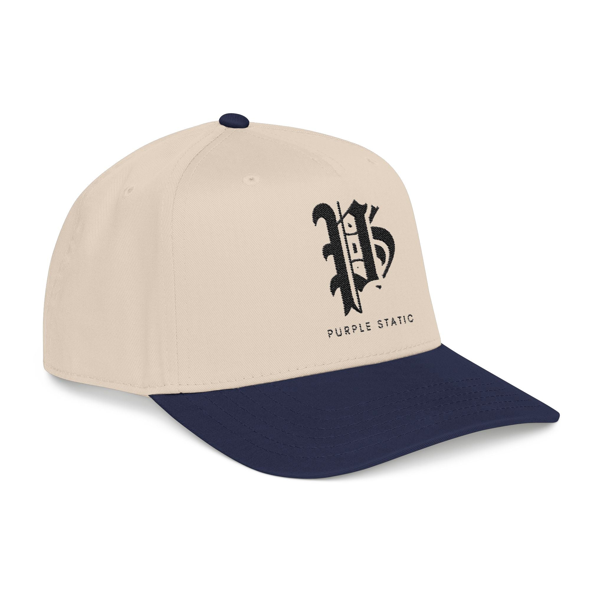 'P' Embroidered Baseball Cap – Purple Static Logo