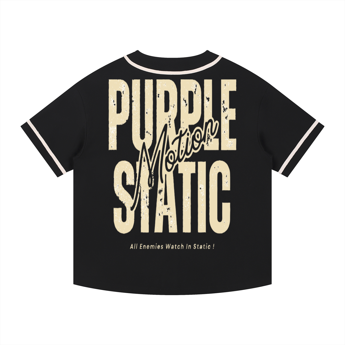 Purple Static "Classic" Piped Button-Up Jersey