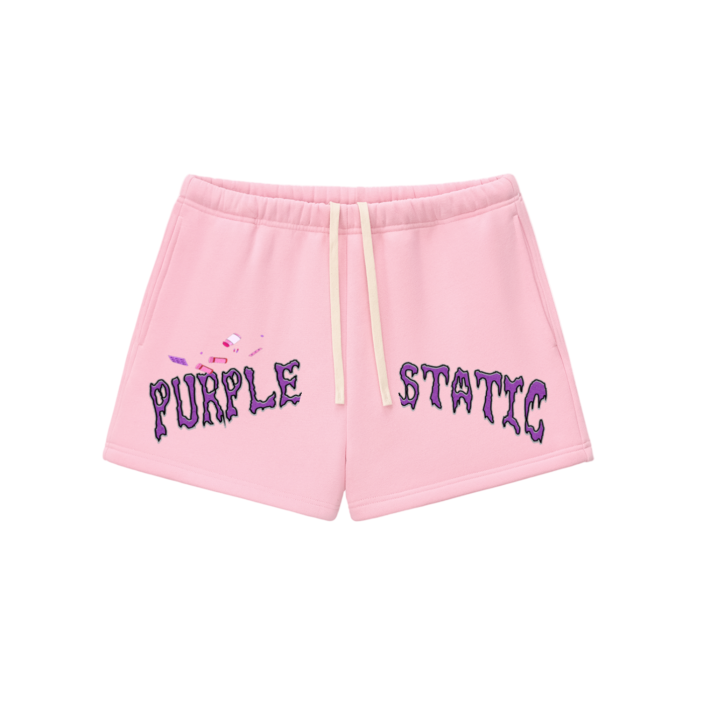 "Pour That Bubbly" Essential Fleece Drawstring Sweatshorts