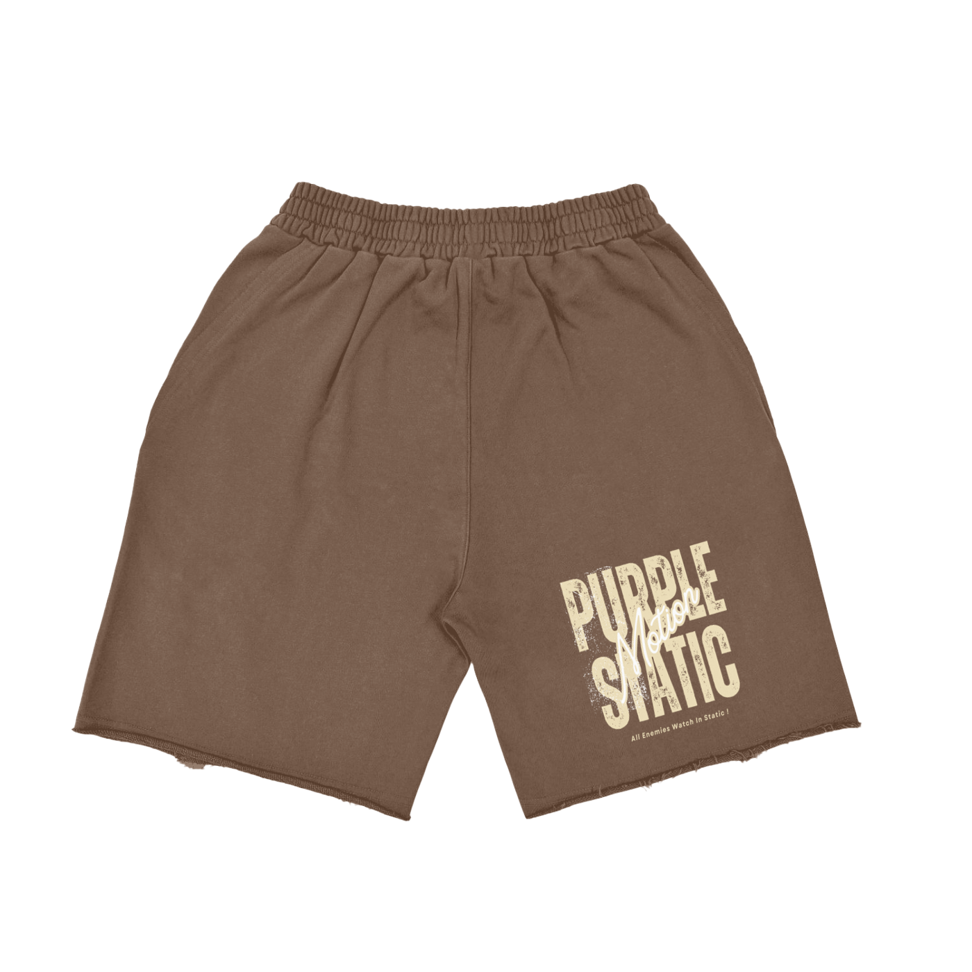 Purple Static Vintage Washed Tiger Stripes "Classic"  Short Pants