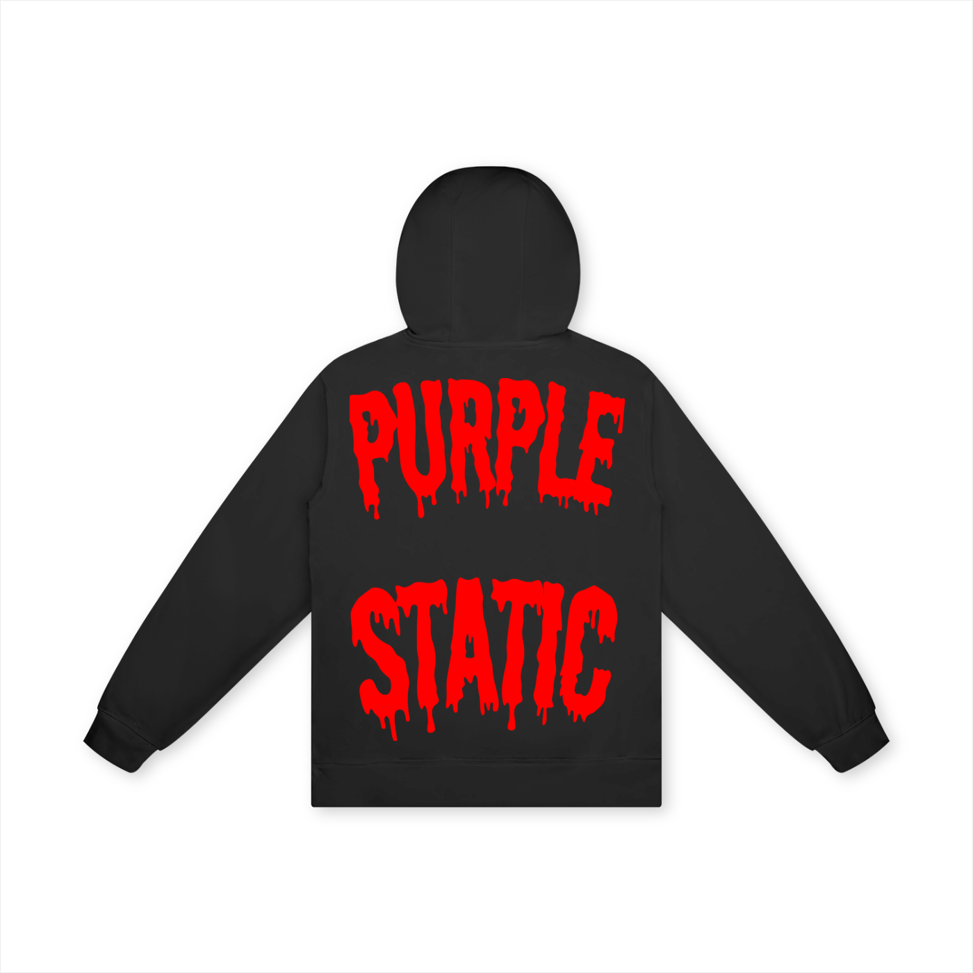 Purple Static "Box" Cotton Hoodie