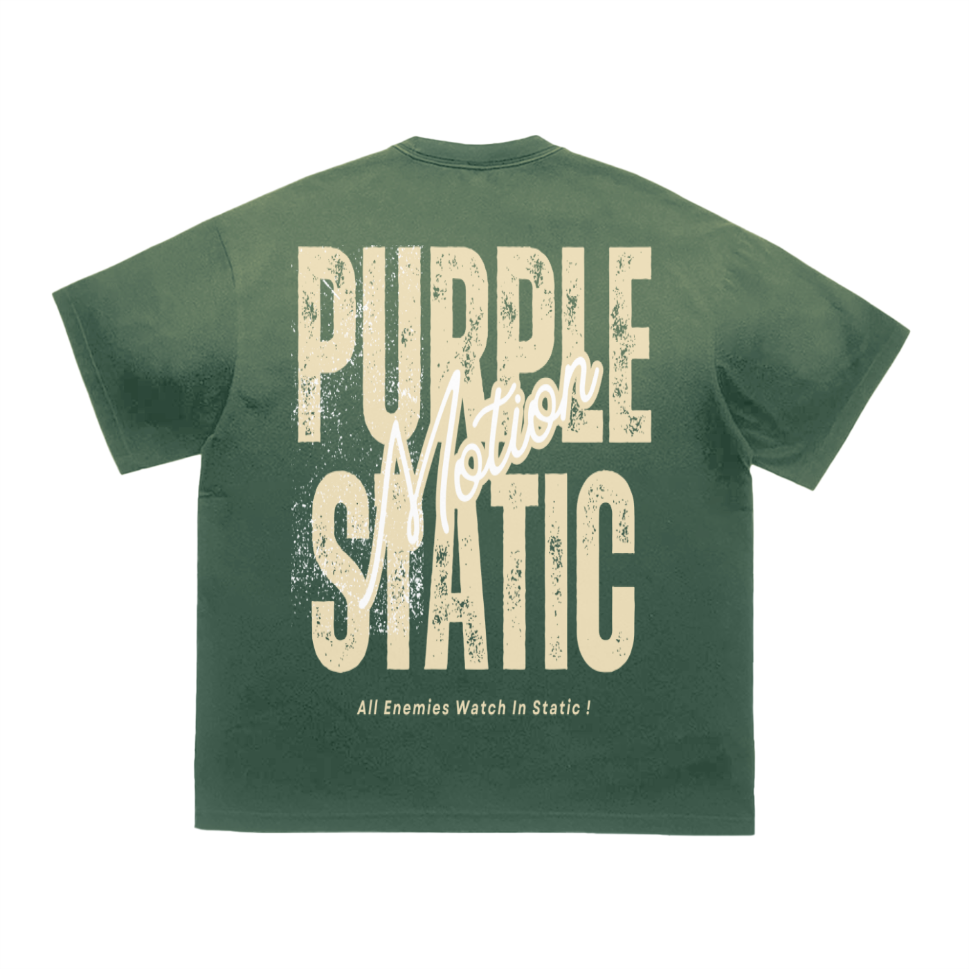 "Classic" Tiger Stripe Gradient Washed T-Shirt