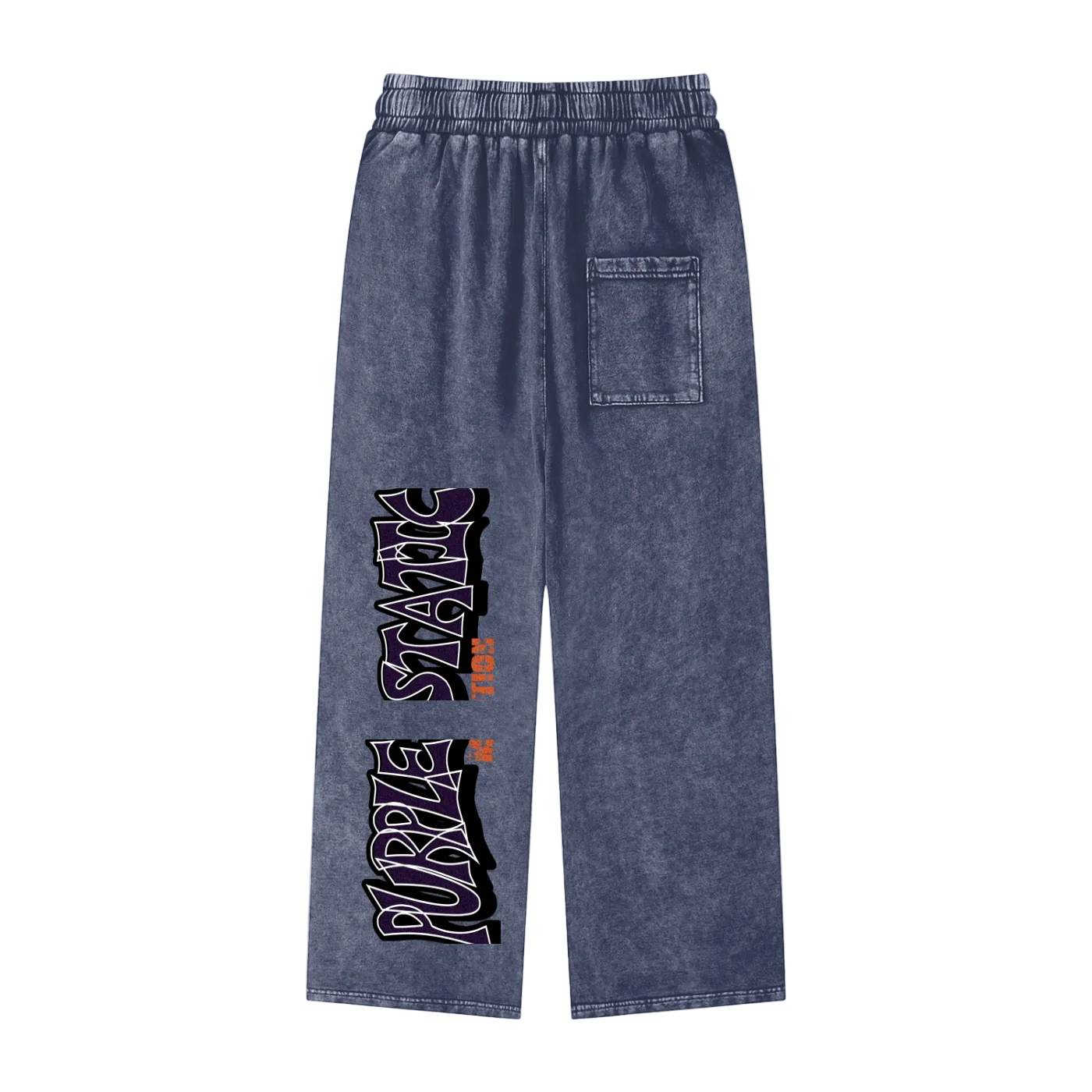 Snow Washed Straight Leg Pants “Pour That Bubbly”