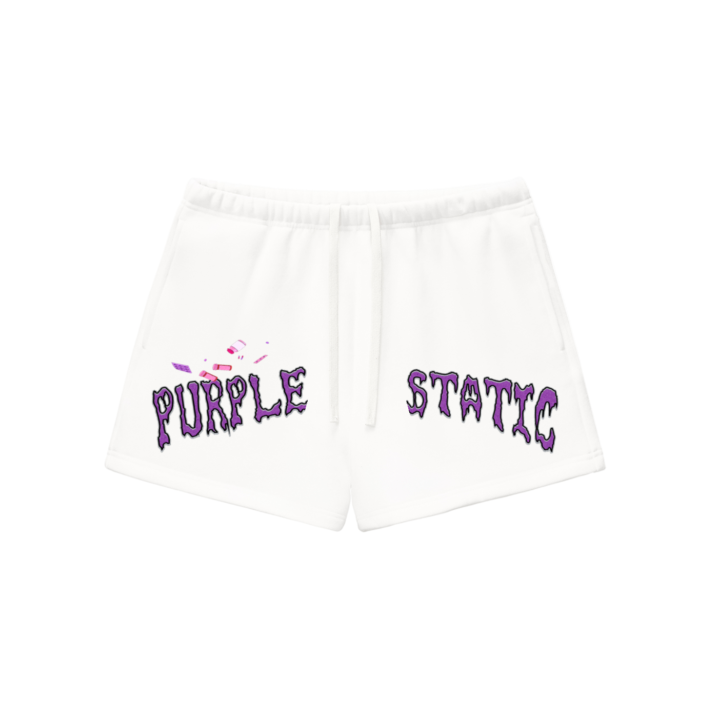 "Pour That Bubbly" Essential Fleece Drawstring Sweatshorts