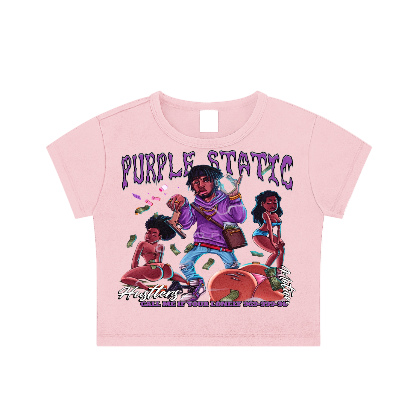 Womans 1-800 Crop Top