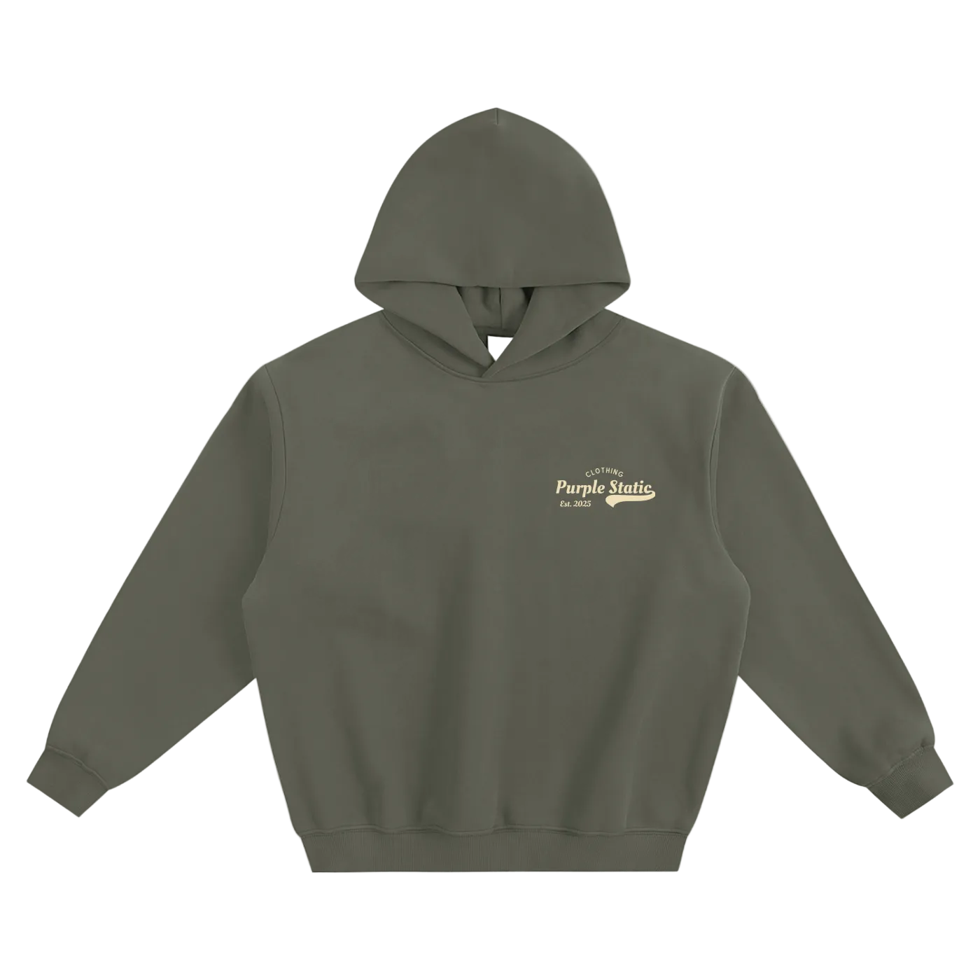 Purple Static "Classic" Boxy Hoodie