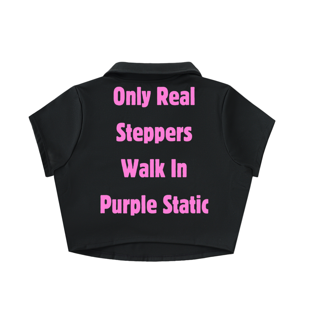 Woman "Classic" V-Neck Crop Top